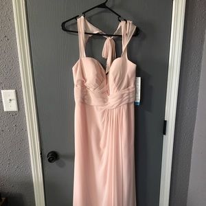 Bill levkoff petal pink bridesmaid dress